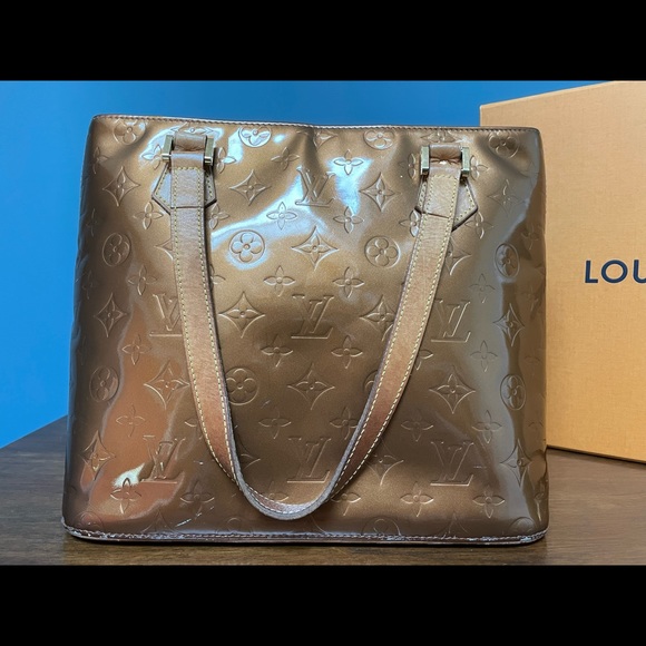 Louis Vuitton // Vernis Houston Monogram Bag // Bronze - Picture 3 of 5